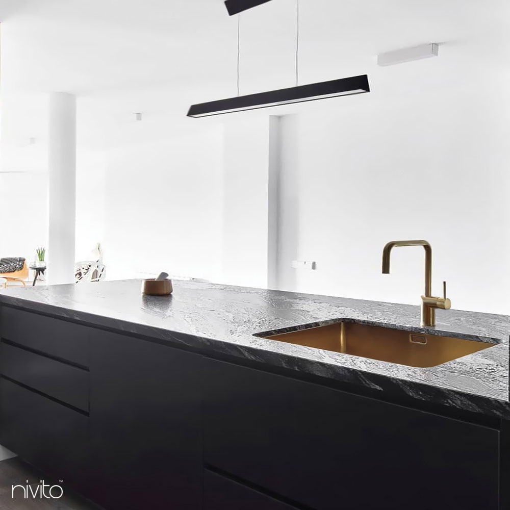 Brass/Gold Kitchen Sink Mixer Tap - Nivito RH-340